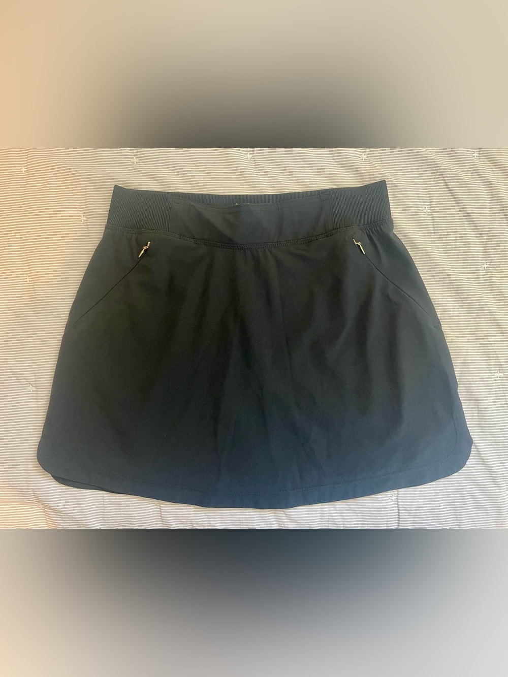 Lilly Pulitzer Luxletic Active Skort in Onyx Black, XS